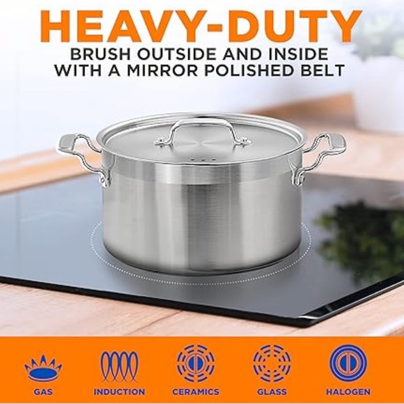 5-Quart Stainless Steel Stockpot ( new with box) - Picture 5 of 7